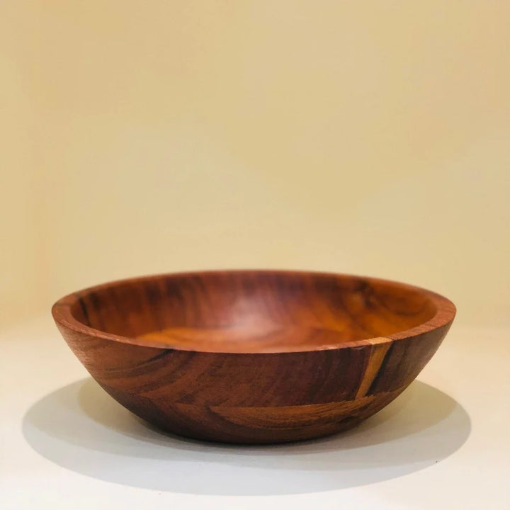 Artisan Wooden Serving Bowl