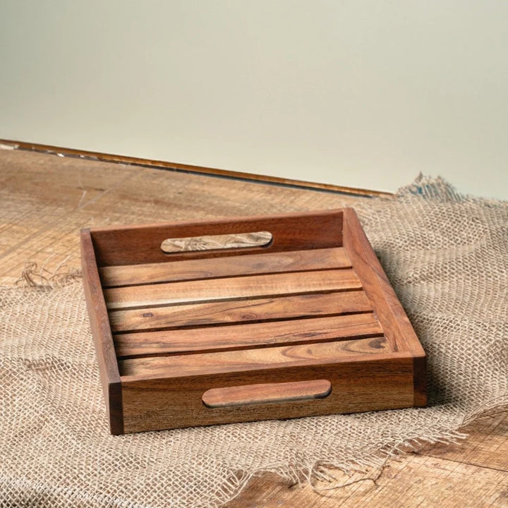 Rustic Wooden Serving Tray