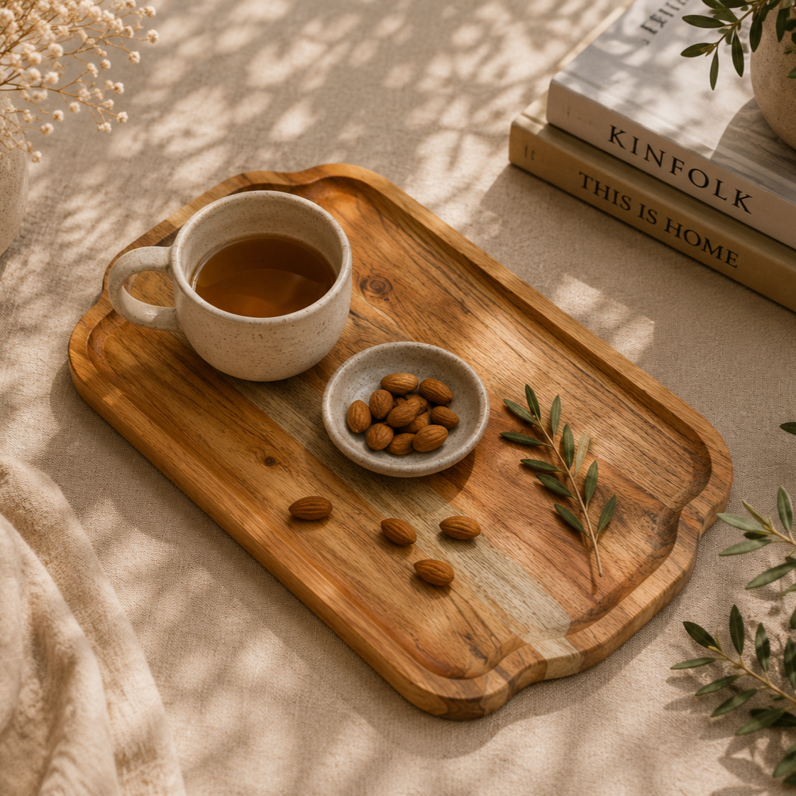 Handcrafted Wooden Serving Platter