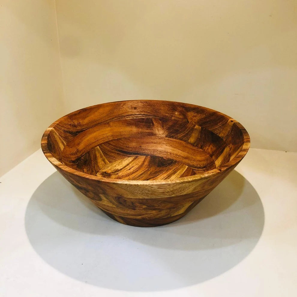 Handcrafted Wooden Serving & Salad Bowl