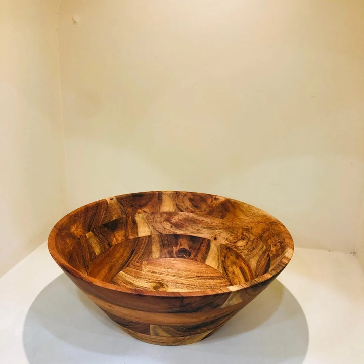 Handcrafted Wooden Serving & Salad Bowl